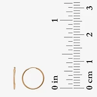 Gold Theory Womens Round 2 Pair Earring Set