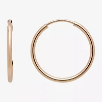 Gold Theory Womens Round Pair Earring Set