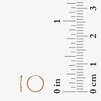 Gold Theory Womens Round Pair Earring Set