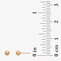 Gold Theory Womens Round Pair Earring Set