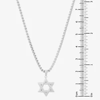 Limited Quantities! Star Of David Womens Sterling Silver Star 24 Inch Pendant Necklace