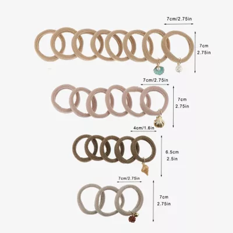 Bijoux Bar 22-pc. Shell Hair Ties