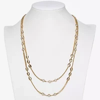 Mixit Womens White 24 Inch Strand Necklace