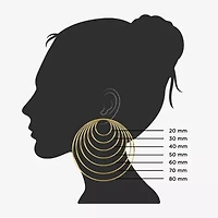 Mixit Womens 19.1mm Hypoallergenic Hoop Earrings