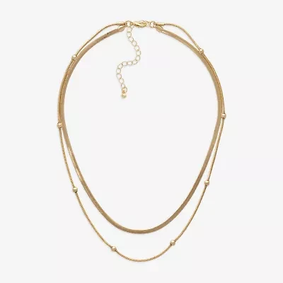Mixit Womens Hypoallergenic 2-pc. Necklace Set