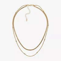 Mixit Womens Hypoallergenic 2-pc. Necklace Set