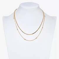 Mixit Womens Hypoallergenic 2-pc. Necklace Set