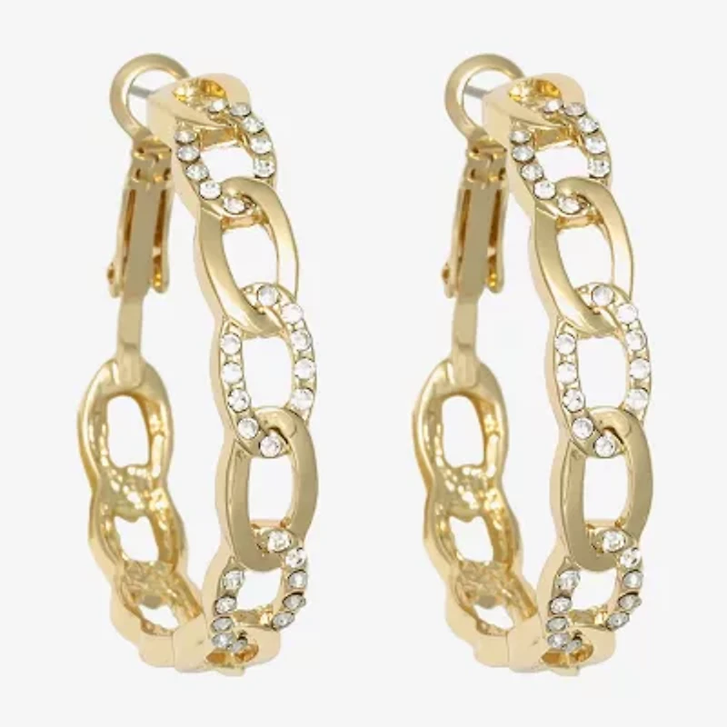 Bold Elements Womens 38mm Hoop Earrings