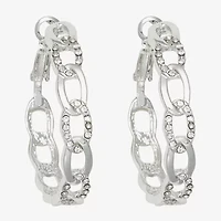 Bold Elements Womens 38mm Hoop Earrings
