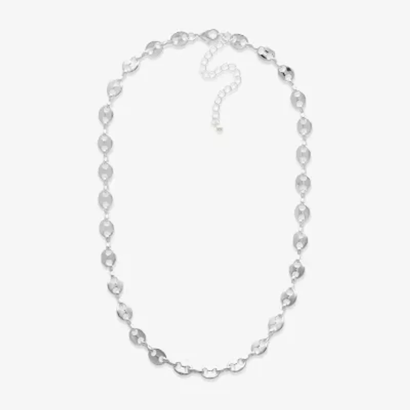 Mixit Womens 16 Inch Popcorn Chain Necklace