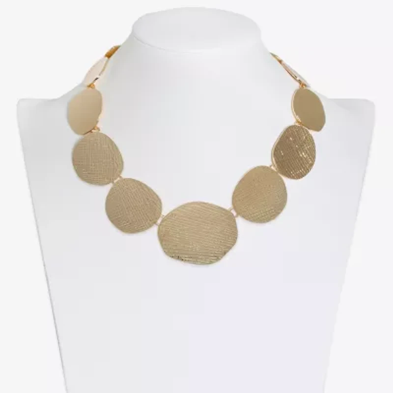 Bold Elements Womens 17 1/2 Inch Collar Necklace