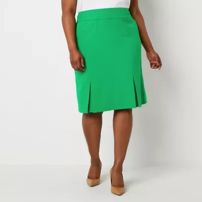 Black Label by Evan-Picone Womens Plus Suit Skirt