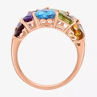 Effy Final Call Womens Genuine Multi Color 14K Rose Gold Cocktail Ring