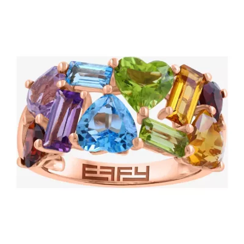 Effy Final Call Womens Genuine Multi Color 14K Rose Gold Cocktail Ring