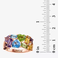Effy Final Call Womens Genuine Multi Color 14K Rose Gold Cocktail Ring