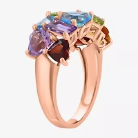 Effy Final Call Womens Genuine Multi Color 14K Rose Gold Cocktail Ring