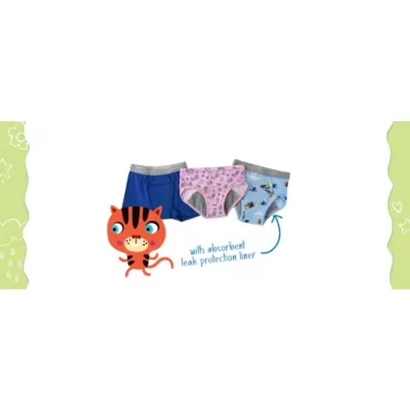 Hanes Potty Trainer Toddler Girls 6 Pack Briefs Tguptb