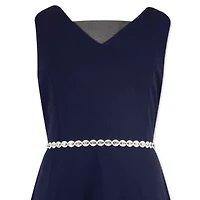 Speechless Big Kid Girls Embellished Sleeveless Skater Dress
