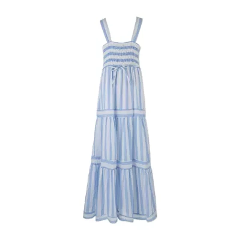 Speechless Big Kid Girls Sleeveless Striped Maxi Dress