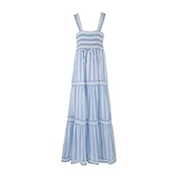 Speechless Big Girls Sleeveless Striped Maxi Dress