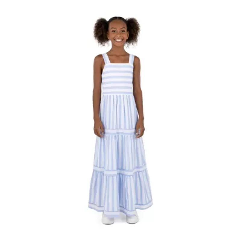 Speechless Big Girls Sleeveless Striped Maxi Dress