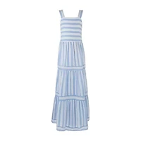 Speechless Big Kid Girls Sleeveless Striped Maxi Dress