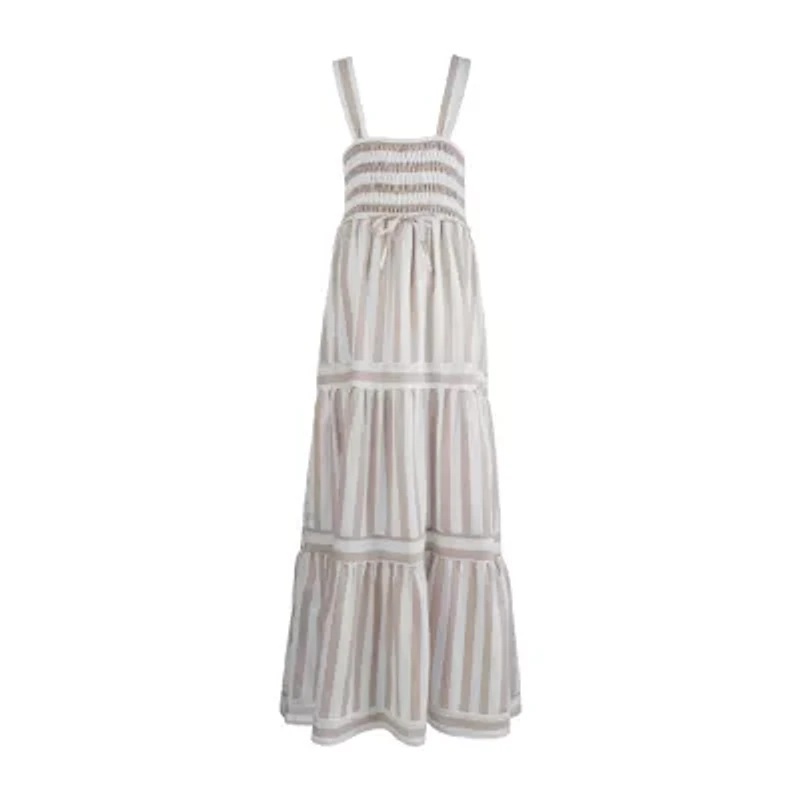 Speechless Big Kid Girls Sleeveless Striped Maxi Dress