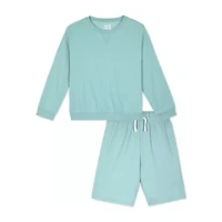 Sleep On It Little & Big Kid Boys Crew Neck Short Sleeve 2-pc. Pajama Sets