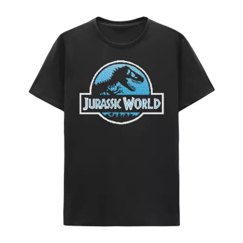 Little & Big Kid Boys Crew Neck Short Sleeve Regular Fit Jurassic World Graphic T-Shirt