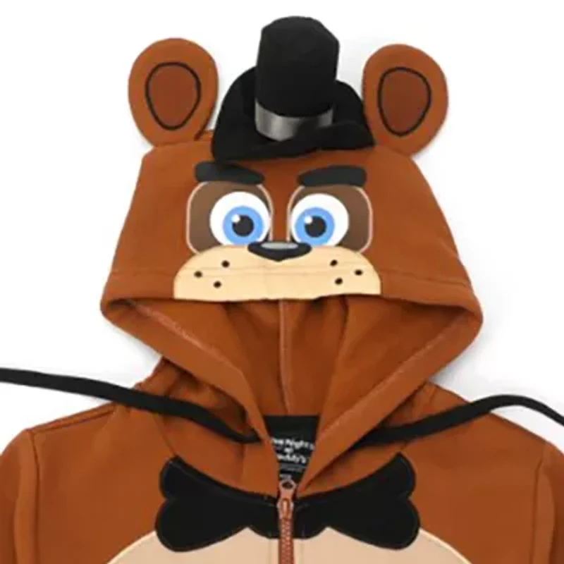 Little & Big Kid Boys Long Sleeve Five Nights at Freddys Fleece Zipper Hoodie