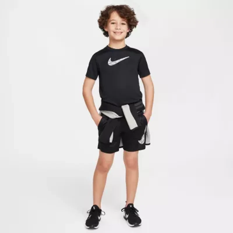 Nike Dri-Fit Big Kid Unisex Crew Neck Short Sleeve Regular Fit Graphic T-Shirt