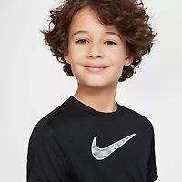 Nike Dri-Fit Big Kid Unisex Crew Neck Short Sleeve Regular Fit Graphic T-Shirt