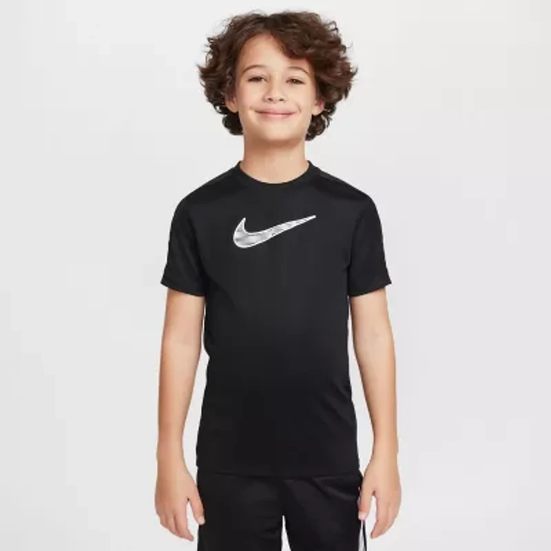 Nike Dri-Fit Big Kid Unisex Crew Neck Short Sleeve Regular Fit Graphic T-Shirt