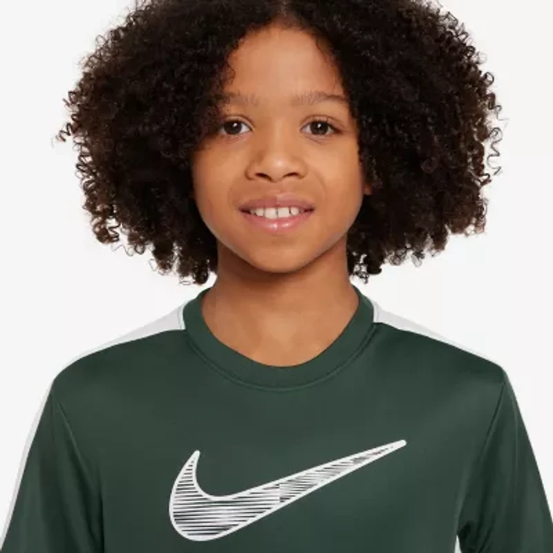 Nike Dri-Fit Trophy Big Kid Unisex Crew Neck Short Sleeve Regular Fit Graphic T-Shirt
