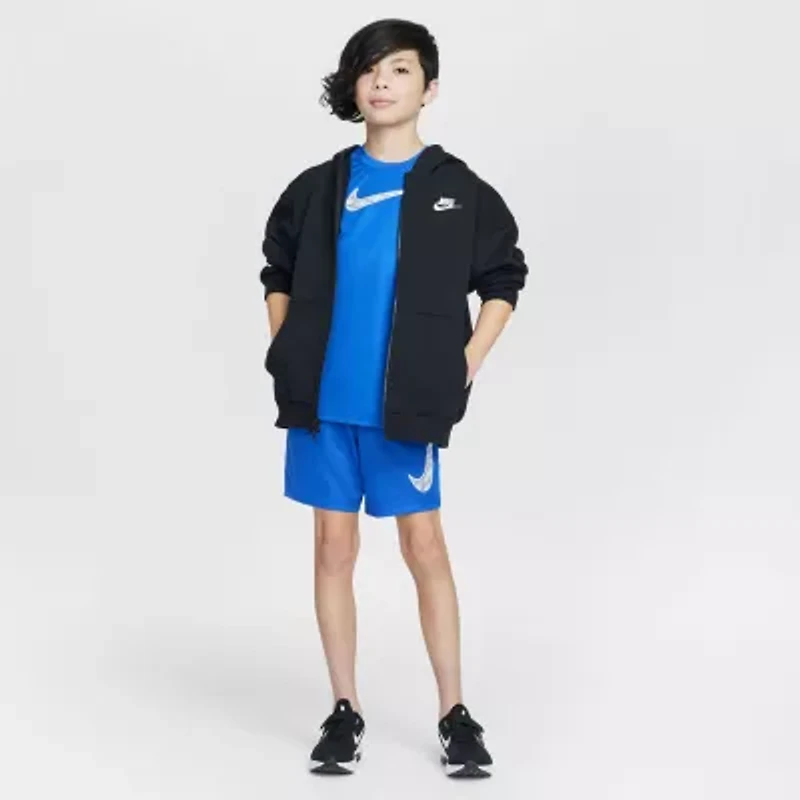 Nike Dri-Fit Trophy Big Kid Unisex Crew Neck Short Sleeve Regular Fit Graphic T-Shirt