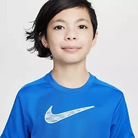 Nike Dri-Fit Trophy Big Kid Unisex Crew Neck Short Sleeve Regular Fit Graphic T-Shirt