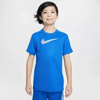 Nike Dri-Fit Trophy Big Kid Unisex Crew Neck Short Sleeve Regular Fit Graphic T-Shirt