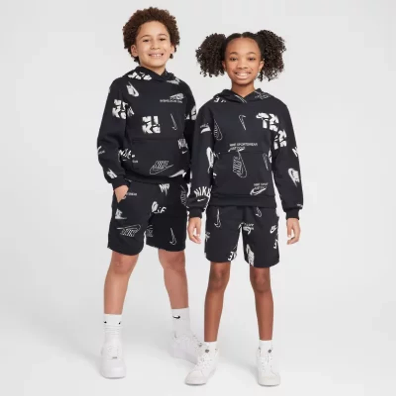 Nike Club Big Kid Unisex Long Sleeve Active Hoodie