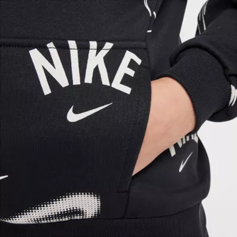 Nike Club Big Kid Unisex Long Sleeve Active Hoodie