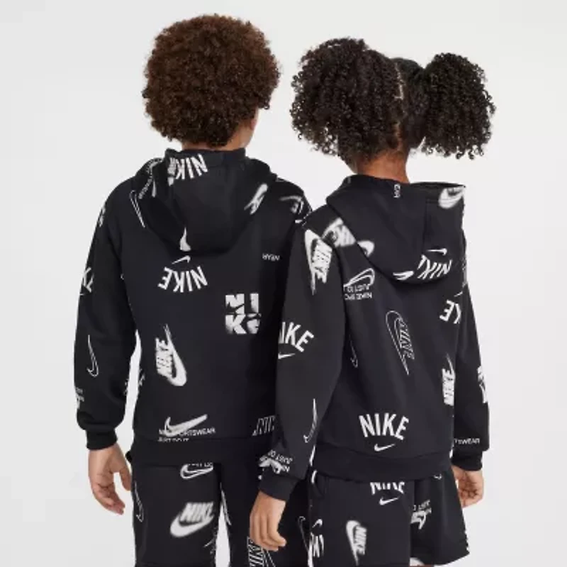 Nike Club Big Kid Unisex Long Sleeve Active Hoodie