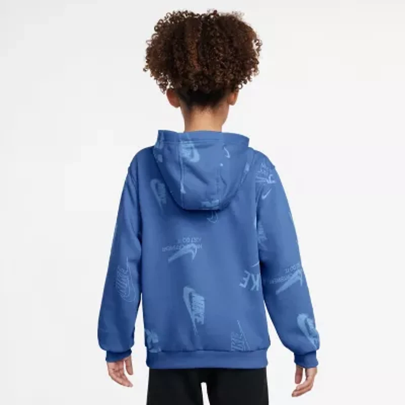 Nike Club Big Kid Unisex Long Sleeve Active Hoodie