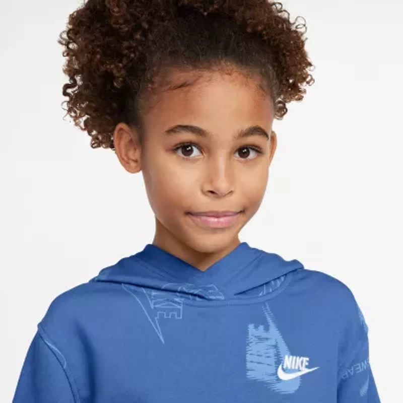 Nike Club Big Kid Unisex Long Sleeve Active Hoodie