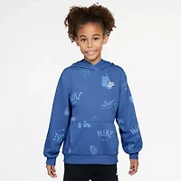 Nike Club Big Kid Unisex Long Sleeve Active Hoodie