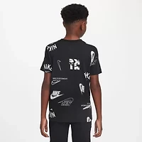 Nike Club Big Kid Unisex Crew Neck Short Sleeve Regular Fit Graphic T-Shirt