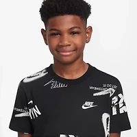 Nike Club Big Kid Unisex Crew Neck Short Sleeve Regular Fit Graphic T-Shirt