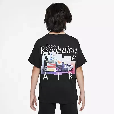 Nike Club Big Kid Unisex Crew Neck Short Sleeve Regular Fit Graphic T-Shirt