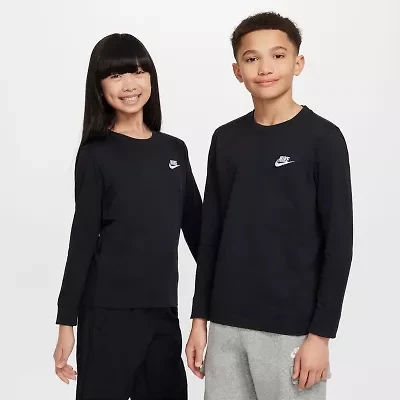 Nike Big Kid Unisex Crew Neck Long Sleeve T-Shirt