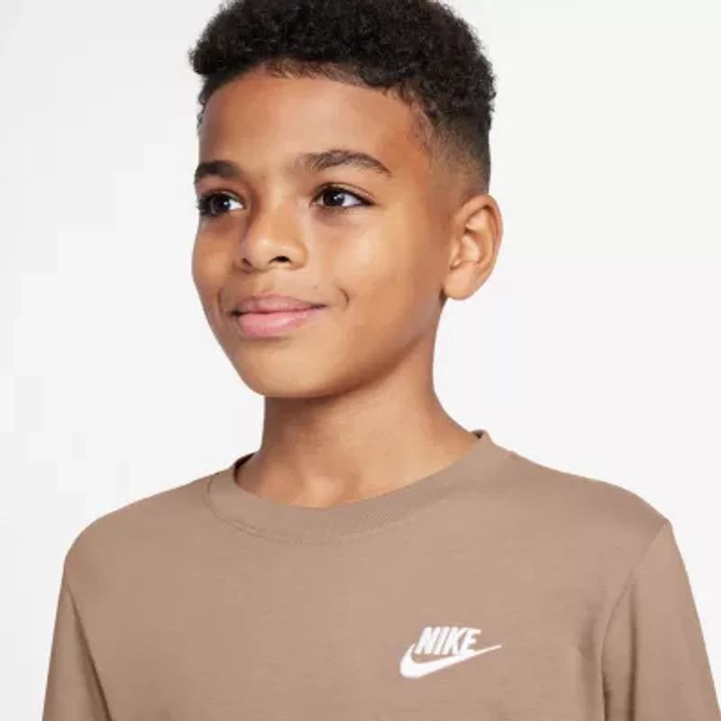 Nike Futura Big Kid Unisex Crew Neck Long Sleeve Active T-Shirt
