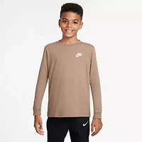 Nike Futura Big Kid Unisex Crew Neck Long Sleeve Active T-Shirt