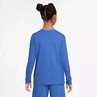 Nike Futura Big Kid Unisex Crew Neck Long Sleeve Active T-Shirt